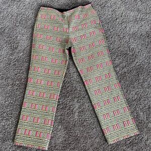 Cynthia Rowley Pink and Yellow Geometric Leggings